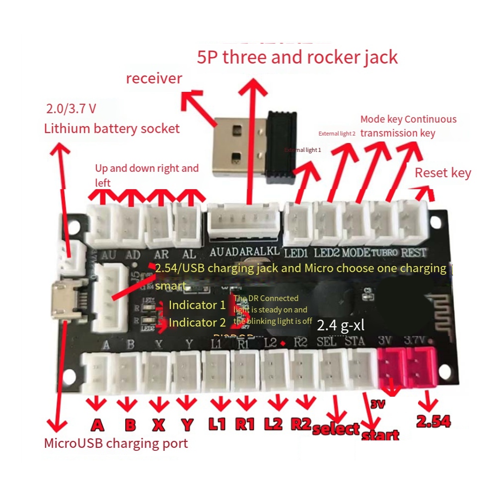 Board Game Pc - L77A 2.4G Kit de piezas DIY