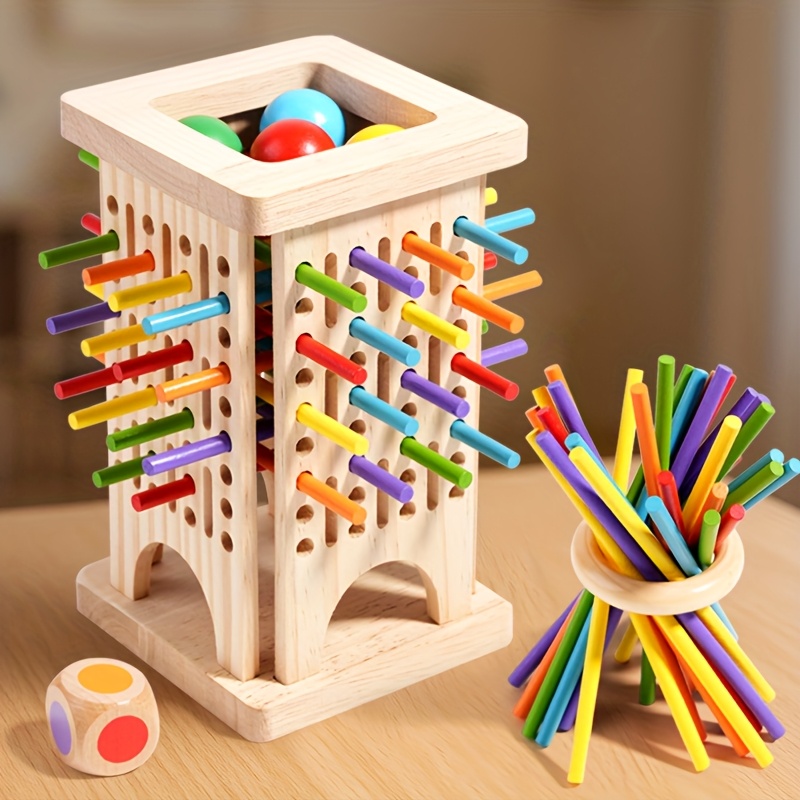 Board Game Family - Juego de mesa de madera Montessori,