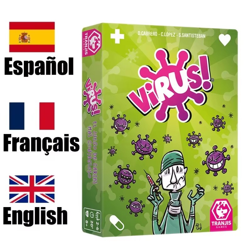 Board Game Virus - Tarjeta de juego interactiva transfronteriza de