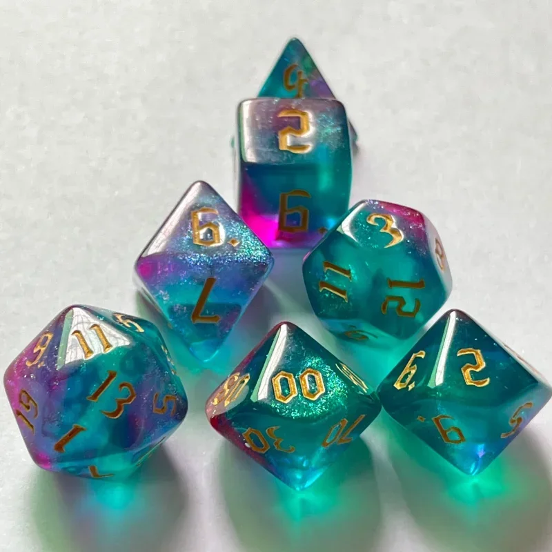 7 Uds. De nuevos dados de colo - Board Game Font reseña y precio