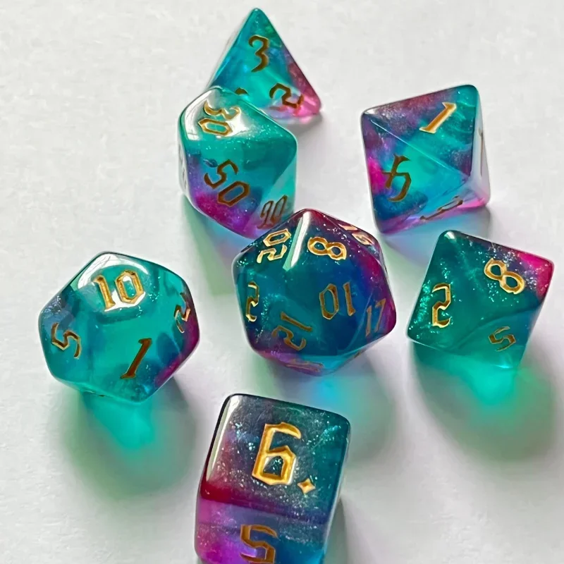 7 Uds. De nuevos dados de colo - Board Game Font reseña y precio