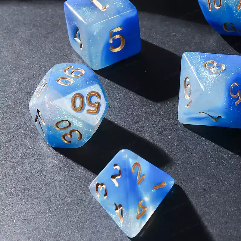 Juego de 7 Dados Poliédricos d - Board Game Font reseña y precio