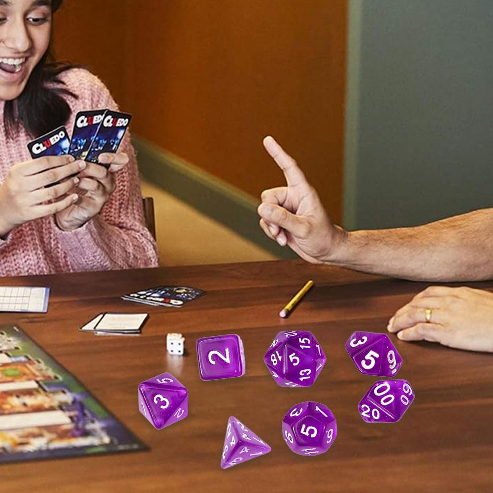 7 Uds. De nuevos dados de un s - Board Game Font reseña y precio