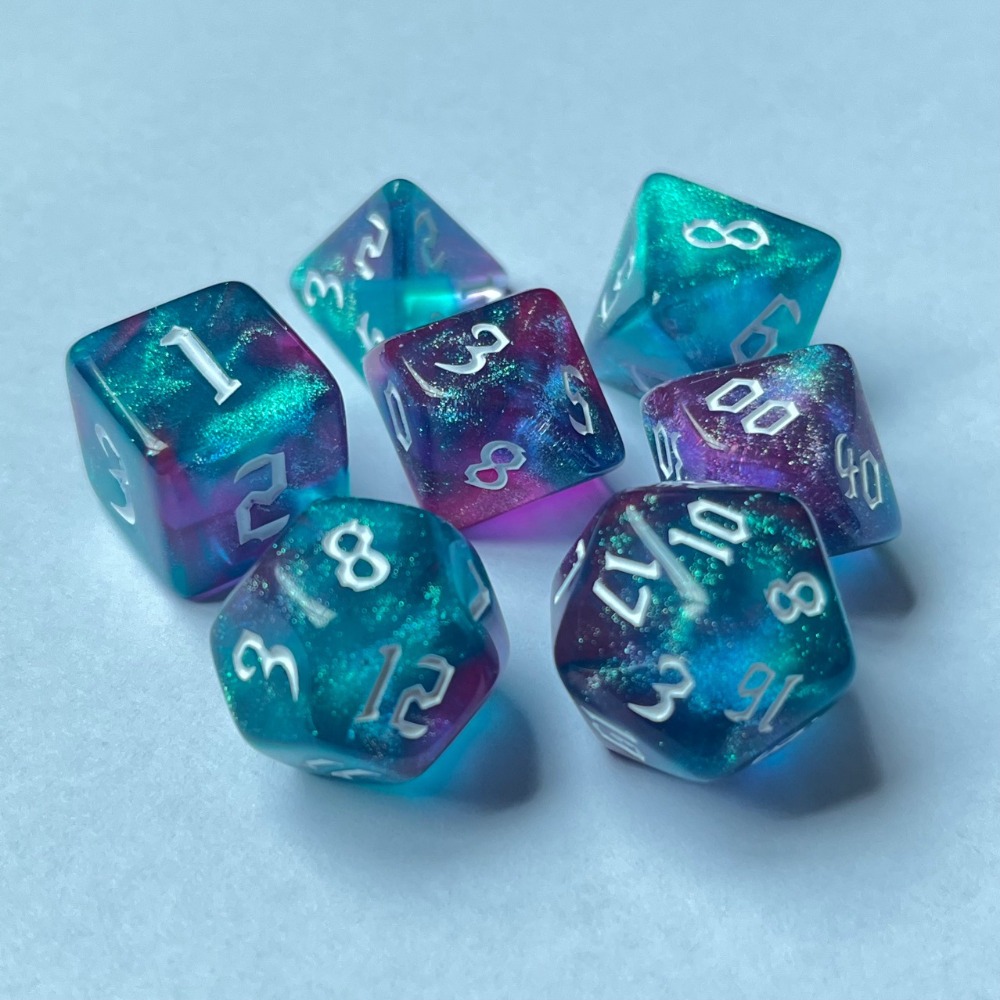 Juego de 7 dados poliédricos d - Board Game Font reseña y precio