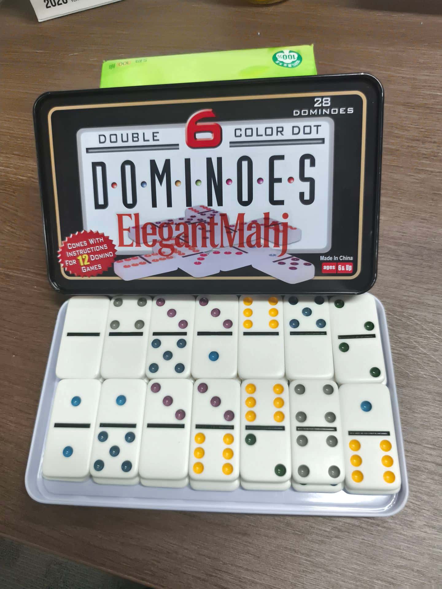 Elegante Juego de Dominó Doble - Board Game Family reseña y precio
